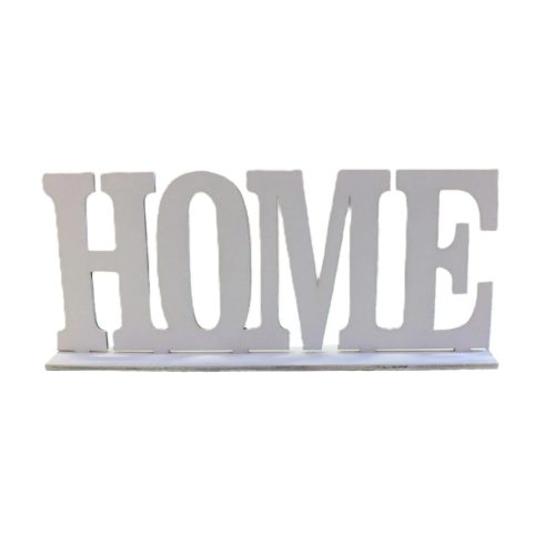 Fa "Home" felirat talppal fehér 25cm x 10cm