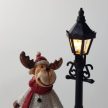 Világító kandeláber rénszarvassal 9,5cm x 5cm x 14cm