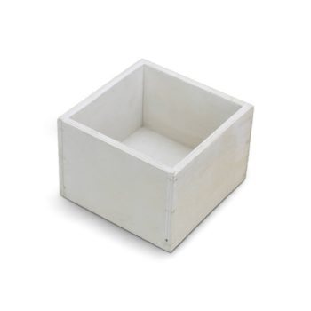 Fehér dekorláda kocka 11cm x 11cm x 8cm