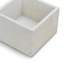 Fehér dekorláda kocka 11cm x 11cm x 8cm