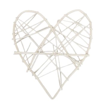 Fonott hálós szív 15cm
