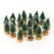 Dekor fenyőfa zöld 4cm x 2cm 20db/csomag