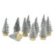 Dekor fenyő ezüst glitteres 4cm 10db/csomag