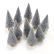 Dekor fenyő ezüst glitteres 12cm