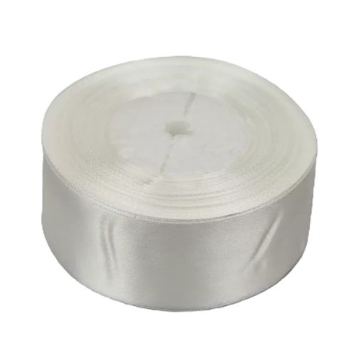 Szatén szalag 4cm x 22m fehér