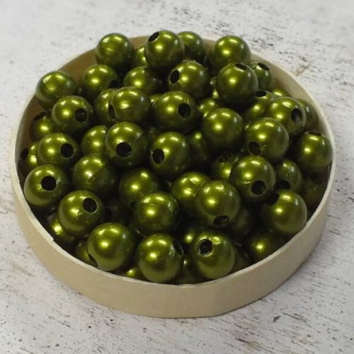 Gyöngy 7mm - oliva