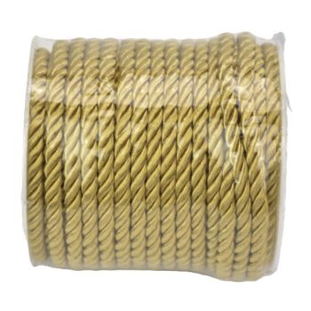Sodrott zsinór 5mm vastag - arany MÉTER