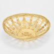 Hosszúkás áttört bambusz tál 17,5cm x 13,5cm