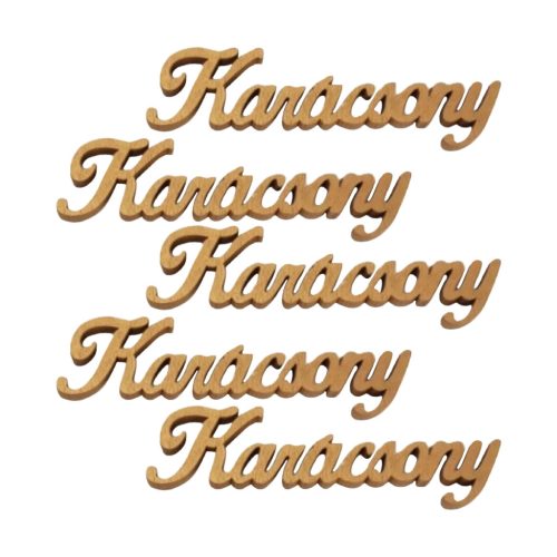 Karácsony felirat arany 10cm 8db/csomag