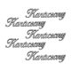 Karácsony felirat ezüst 10cm 8db/csomag