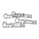 Christmas felirat ezüst 15cm 4db/csomag