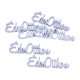 Fa felirat "Édes Otthon" 10cm x 3cm - lila 6db/csomag
