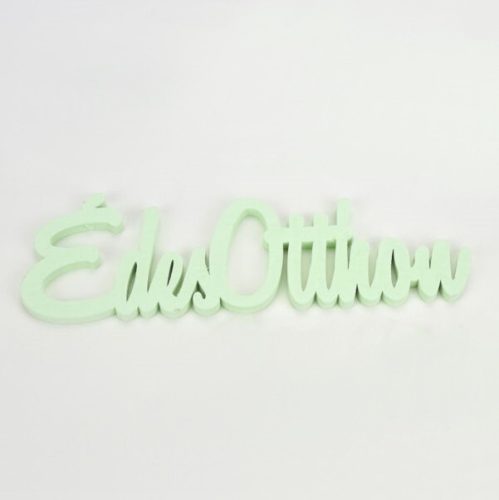 Fa felirat "Édes Otthon" 15cm x 4,5cm - menta