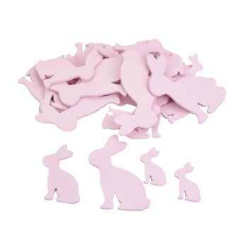 Fa nyuszi csomag 30db/cs. rózsaszín