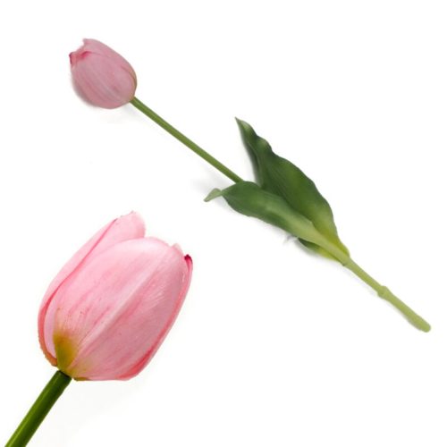 Szálas tulipán gumiszerű anyagból rózsaszín