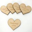 Fa szív "Fontos vagy nekem" 4cm  1db