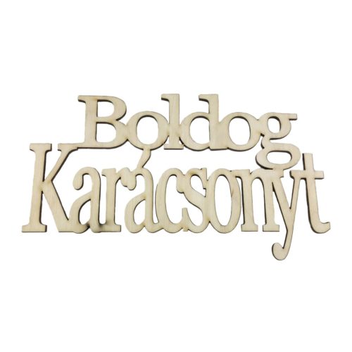 Fa felirat "Boldog Karácsonyt"