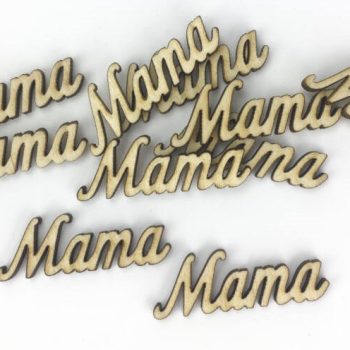 Natúr fa "Mama" felirat 5cm