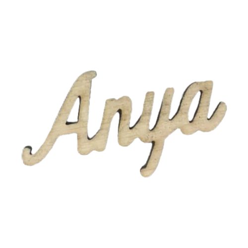 Natúr fa "Anya" felirat 4,5cm x 2,5cm - natúr