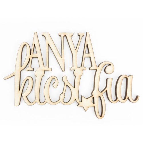 Fa felirat "Anya kicsi fia"