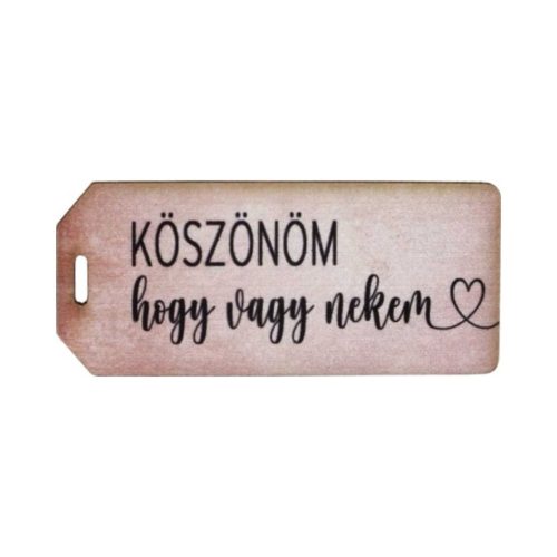 Nyomtatott dekorkarton - Köszönöm hogy vagy nekem 5db/csomag