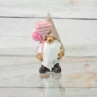 Porcelán manó figura szíves lufikkal 7,5cm x 3,5cm