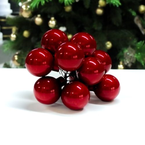 Karácsonyfa dísz pick 3cm piros