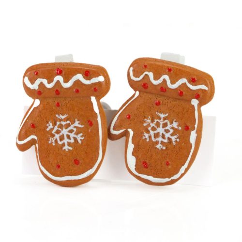 Csipeszes mézeskalács kesztyű 4,4cm x 3,1cm 2db/csomag