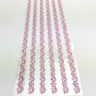 Öntapadós strassz füzér 0,8cm x 26cm 6 db/levél rózsaszín