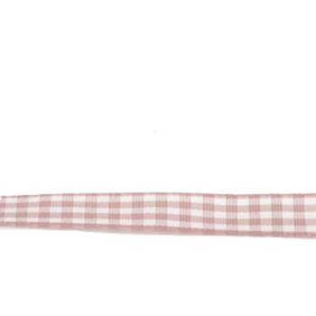 Kockás szalag 1cm széles rózsaszín
