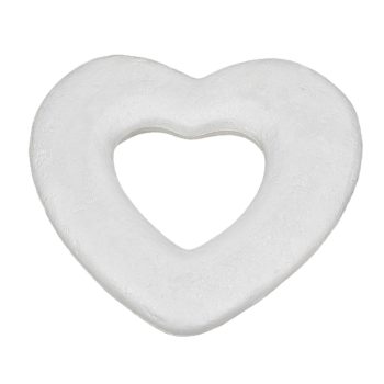 Polisztirol szív lapos 27cm - szív rózsa készítéséhez