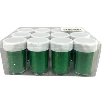 Csillámpor zöld 15gr | 12 darabos csomag
