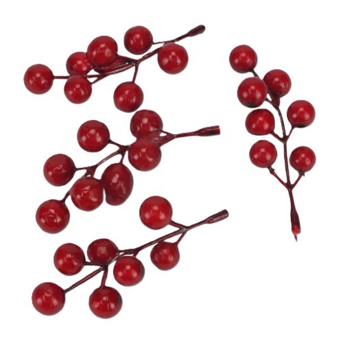 Piros bogyópick hosszúkás 10cm
