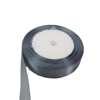 Szatén szalag 2cm széles ezüst