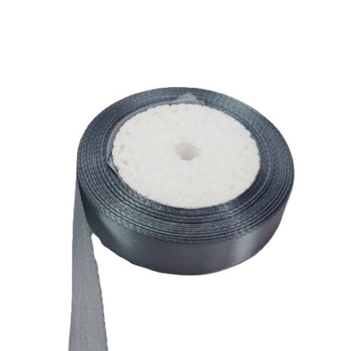 Szatén szalag 2cm széles ezüst