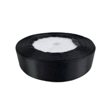 Szatén szalag 2cm széles fekete