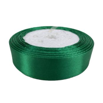 Szatén szalag 2cm széles sötétzöld