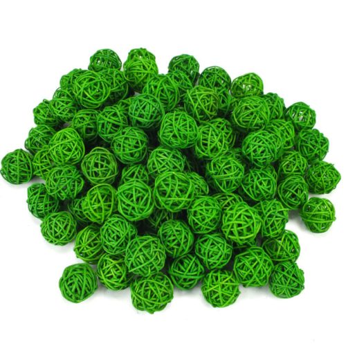 Vessző gömb zöld 3cm | 100 darabos csomag
