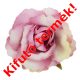 Fodros mini rózsafej 4cm krém-rózsaszín