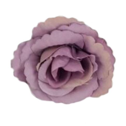 Fodros mini rózsafej 4cm lila | 15 darabos csomag