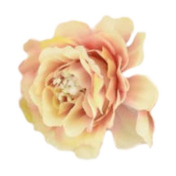 Fodros virágfej cirmos rózsaszín 4cm