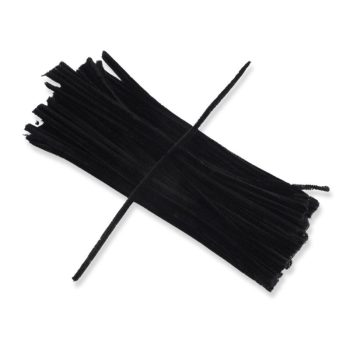 Zsenília drót fekete 100db/csomag