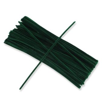 Zsenília drót fenyőzöld 100db/csomag 30cm