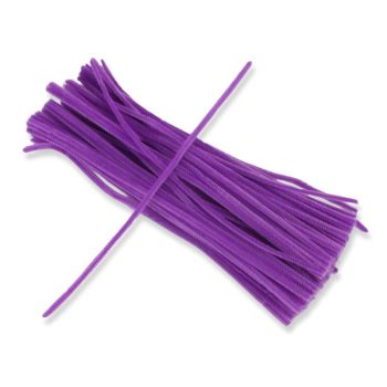 Zsenília drót lila 100db/csomag 30cm