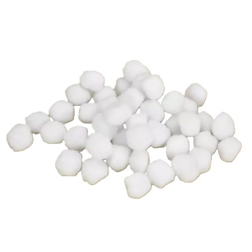 Pompon 2,5cm fehér 50db/csomag