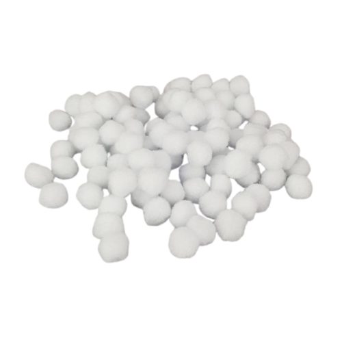 Fehér pompon 2cm 100db/csomag