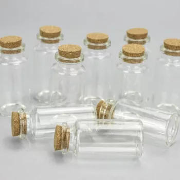 Üvegcse parafadugóval 6,5 cm