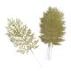 Arany csillámos thuja ág 10 darabos csomag