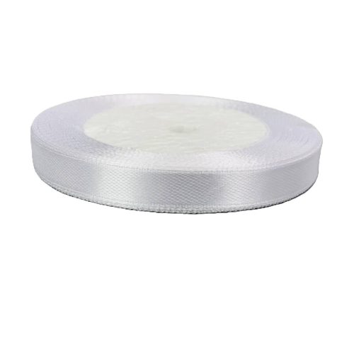 Szatén szalag 1cm széles fehér