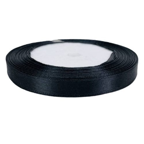 Szatén szalag 1cm széles fekete